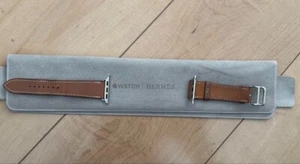 Apple Watch HERMES Watch Band Swift Leather Single Tour Gold 42/44/45/46/49mm - Picture 1 of 7
