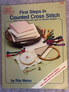 First Steps In Counted Cross Stitch, American School Of Needlework 5103, R Weiss - Picture 1 of 1