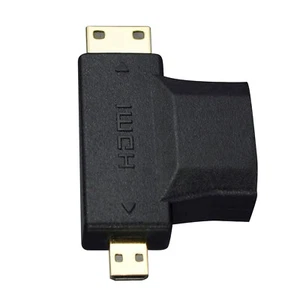 HDMI Female to Mini Micro HDMI Male Adapter Repairing Accessories Fittings - Picture 1 of 7
