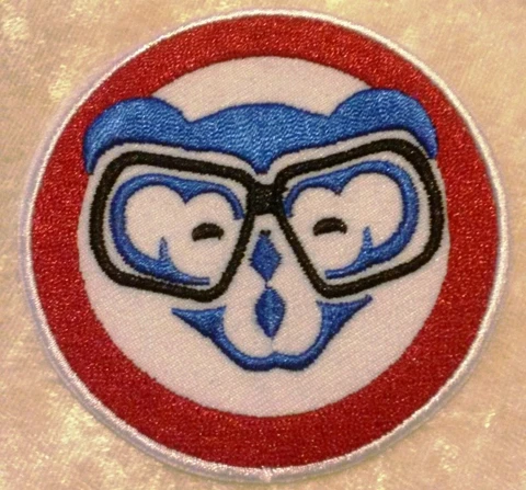 Chicago Cubs Cub with Glasses 3" Iron /Sew On Embroidered Patch~FREE Mailing!~ Cover