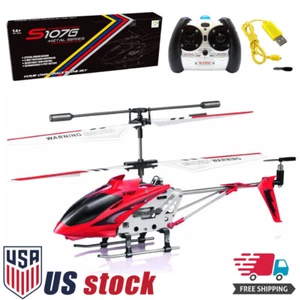 Syma S107G 3 Channel Flashing LED Mini Remote Control RC Helicopter Gyro Gifts - Picture 1 of 10