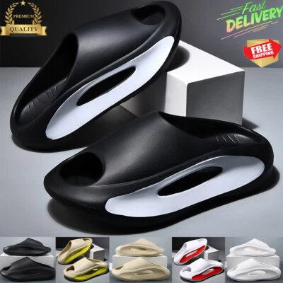 Moda Toboganes Hombres Mujeres Informales Zapatillas Ligeras Exterior Playa Sandalias Talla Foto 1 de 4