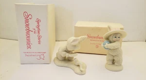 DEPT 56 SNOWBUNNIES "YOU'RE AS CUTE AS A BUG'S EAR!" & "BONNETS & BOWS" LOT OF 2 - Picture 1 of 7