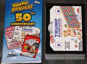 2017 WACKY PACKAGES 50TH ANNIVERSARY SET 90 CARDS GARBAGE PAIL KIDS DON TRUMP - Picture 1 of 1