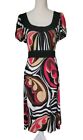 Bisou Bisou by Michelle Bohbot Fit&Flare Bold Colors Abstract Print Size 16