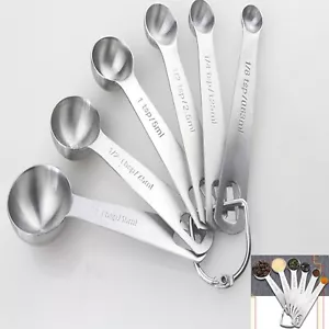 6 pz cucchiaini da tè cucchiaino da cucina in acciaio inox variosizzati - Foto 1 di 6
