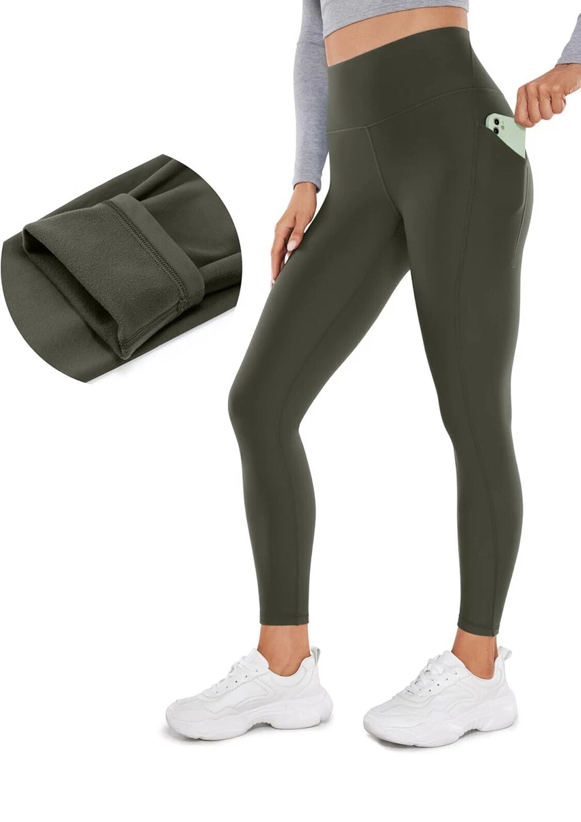 FOMANN Women's Fleece Lined Leggings – Ultra Soft, Thick & Warm Winter Leggings (Hunter Green) - View #4