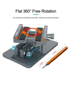 Support outil spécial 360 degrés pour iPhone réparation verre arrière RL-601S avec couteau - Photo 1 sur 12