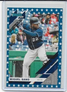 2019 Donruss Independence Day #127 Miguel Sano sp Minnesota Twins retro 1985 - Picture 1 of 2