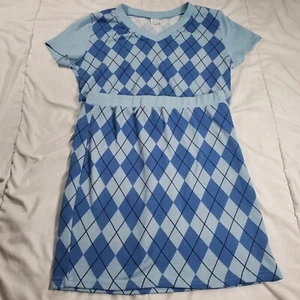 SHEIN Qutie Plus Argyle Print Top And Skirt Set Girls Size 14 Youth - Picture 1 of 4