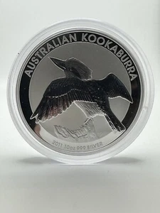 2011 Australia Perth Mint 10 oz Silver Kookaburra BU Coin .999 Fine BU $10 - Picture 1 of 6