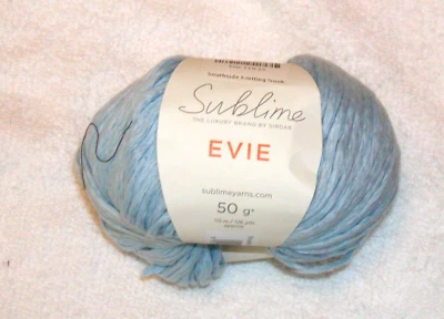 Sublime EVIE -Color 511 - Light Blue. Cotton Blend - 126 yards - Image 1 of 3