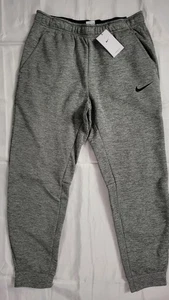 NEW NIKE MEN'S THERMA FIT SPORT WEAR FLEECE JOGGER IN HEATHER GRAY SIZE L - Picture 1 of 4