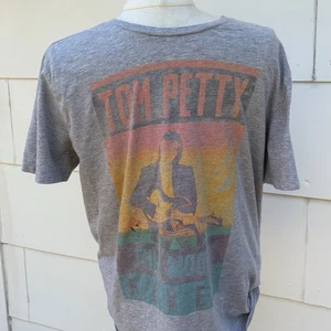 Vintage 80s Tom Petty Full Moon Fever Concert Tour Tshirt Gray Sz Lg Distressed - Bild 1 von 10