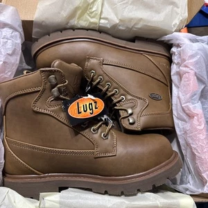 Lugz Work Women's Steel Toe Slip Resistant Grove Work Boots Sz 7.5 Walnut Brown - Picture 1 of 21