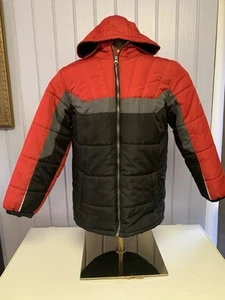 Pacific Trail Youth Winter Puffer Snow Coat Ski Jacket Black Red Gray XL 18/20 - Picture 1 of 6