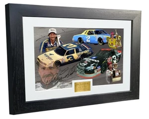 Dale Earnhardt Snr NASCAR Chevrolet Photo Picture Frame Signed Autographed Gift - Picture 1 of 2