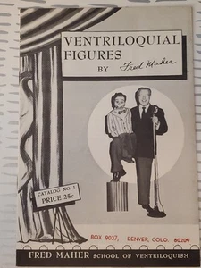 1950 Fred Maher Ventriloquial Figures Catalog #1 RARE School of Ventriloquism - Foto 1 di 13