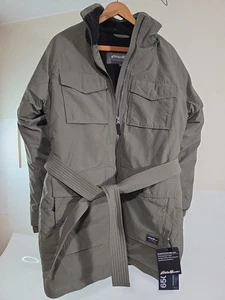 Eddie bauer men's coat Parka Small Nwt New Belted - Picture 1 of 10