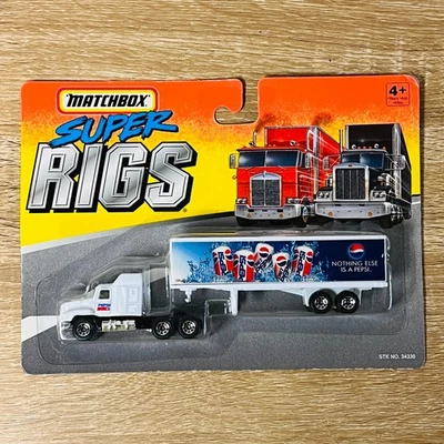 Ford Aeromax Pepsi Super Rigs White Matchbox Convoy Container Transporter - Image 1 of 4
