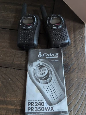 Cobra Microtalk 2-way Radio 's Model No. PR240 - Image 1 of 4