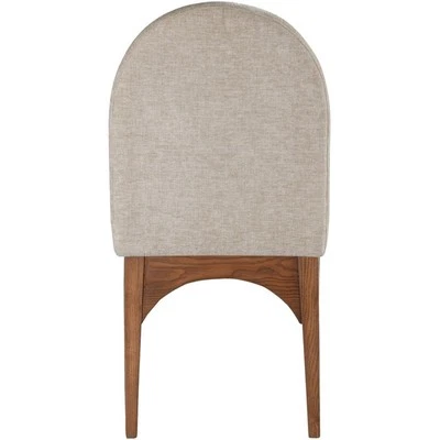 Meridian Furniture Waldorf Beige Chenille Fabric Dining Side Chair - Image 1 of 4