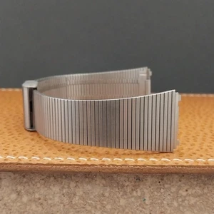 20mm Edelstahl LED LCD integrierte Lug NOS unbenutzt Vintage Uhrenarmband - Bild 1 von 10