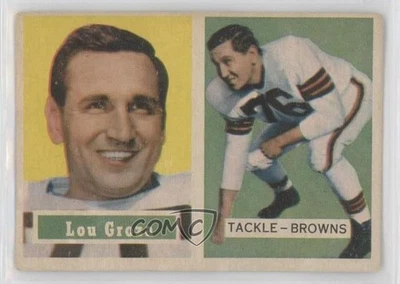 1957 Topps Lou Groza #28 HOF - Image 1 of 2