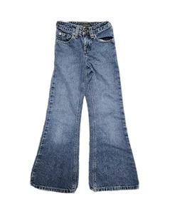 Copper Key Denim Low-Rise Flare Jeans Girls 7S (20x22) Blue Medium Wash VGUC - Picture 1 of 9