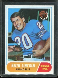1968 Topps Football # 19 Keith Lincoln (NM-MT) Near Mint to Mint - Picture 1 of 2