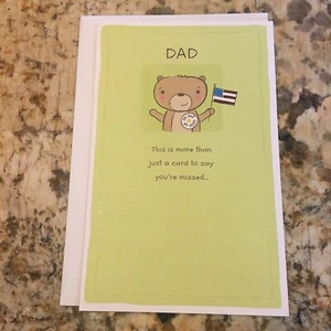 Military Dad card "Miss You" by American Greetings with envelope - Bild 1 von 7