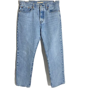 Levi's Button Fly Wedgie Straight Leg Light Stone Wash Jeans Size 30x28 - Picture 1 of 11