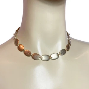 Liz Claiborne Realities Textured Goldtone Necklace 16" 2" adj New Msrp $35.00 - Picture 1 of 2