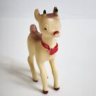 Christmas Ornament Rudolph The Red Nosed Reindeer Rosbro Plastic MCM Holiday VTG