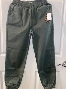 Vans Women's XS Olive Green Jogger Pants Elastic Waist PullOn Drawstring Pockets - Picture 1 of 6