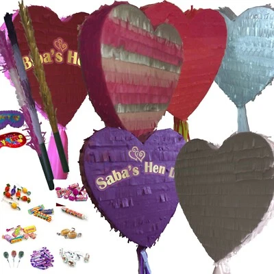 Love Heart Pinata & candies wedding Anniversary Valentines Party Slumber Hen Do - Image 1 of 4