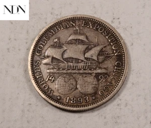 Medio dólar exposición colombiana 1893 - 90 % plata - #H812 - Imagen 1 de 3