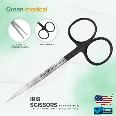 Supercut TC Iris Scissors 4.5" Straight, Plastic Surgery Delicate Scissors - Image 1 of 4