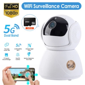 5G WiFi Wireless Indoor Home Smart Security Camera IR Night Vision Baby Monitor - Picture 1 of 15