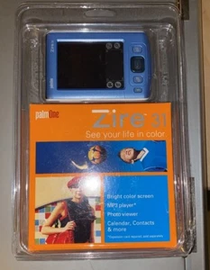 Organisateur PDA portable Palm One Zire 31 bleu 2004 vintage pilote MP3 neuf dans sa boîte - Photo 1 sur 10