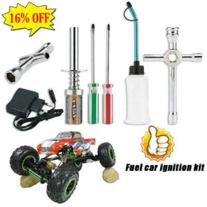 RC Nitro GAS Power Engine Starter Kit Glow Plug Igniter Charger For HSPUK- - Picture 1 of 12
