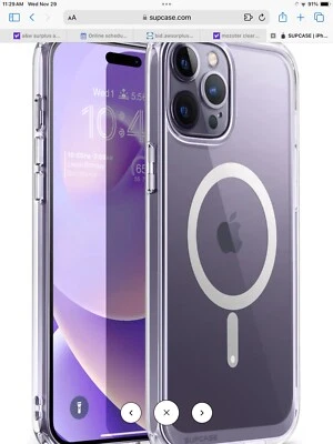 Mozoter IPhone 13/14/15 Case 6.1” Clear, Slim, Shockproof , New - Image 1 of 4