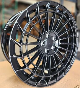 21" Rims Concave Black Stagger Wheels Fit Mercedes GLE53 GLE63 GLE43 AMG - Picture 1 of 5