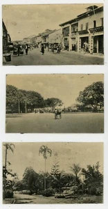 Fotografía postal vintage RPPC de 1916 vistas tempranas de Singapur lote de 3 fotos nítidas - Imagen 1 de 5