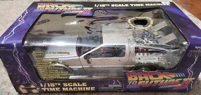BROKEN 2015 Diamond Select Back to the Future  DELOREAN 1/15 Scale Time Machine - Image 1 of 4