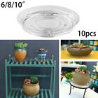 Clear Plastic Plant Pot Saucers 10 Pieces Ideal for Managing Water Drainage