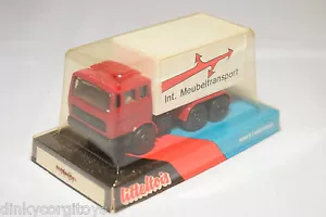 LITTELTOIS EFSI MERCEDES TRUCK INT. FURNITURE TRANSPORT RED MINT BOXED RARE RARE - Picture 1 of 4