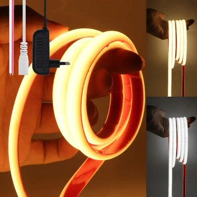 12V 24V Neon COB LED Streifen Wasserdicht IP68 Lichtband Selbstklebend Außen - Bild 1 von 4