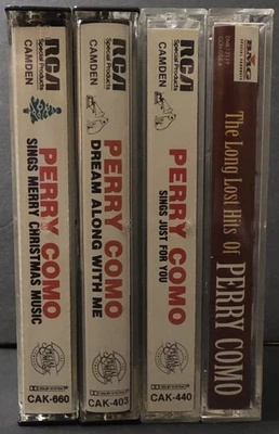 Lot Of 4 Perry Como Cassettes.  Vintage. Christmas. Lost Hits. Etc - Image 1 of 4