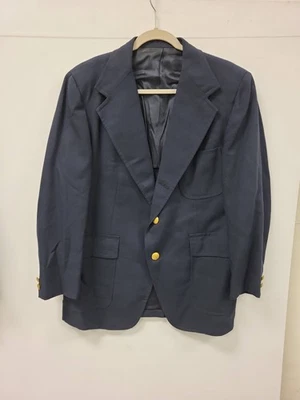 Blazer Regency azul marinho masculino jaqueta botões dourados tamanho estilo clássico não especificado - Imagem 1 de 4